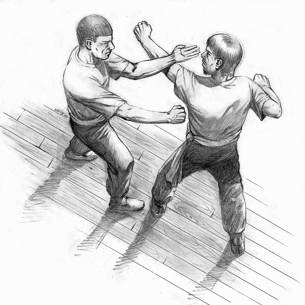 simultaneite-gauche-droite-defense-attaque-wing-chun-kung-fu-association-yimwingchun-dessin-naits-association-yimwingchun-toulouse-sifu-stephane-serror-maitre-didier-beddar